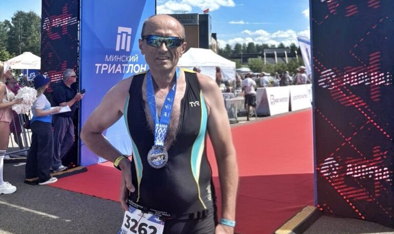 Павел Протасевич на дистанции Sprint Международного Минского триатлона